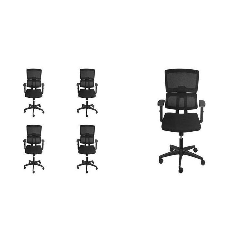 Kit 5 Cadeiras Escritório Diretor Ergonômica Nr17 Tela Mesh Atlanta Cadeira Diretor