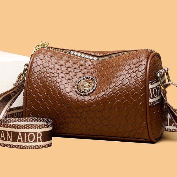 Bolsa mensageiro feminina, bolsa de ombro feminina, sacola feminina, grande capacidade, elegante, combinada, bolsa balde