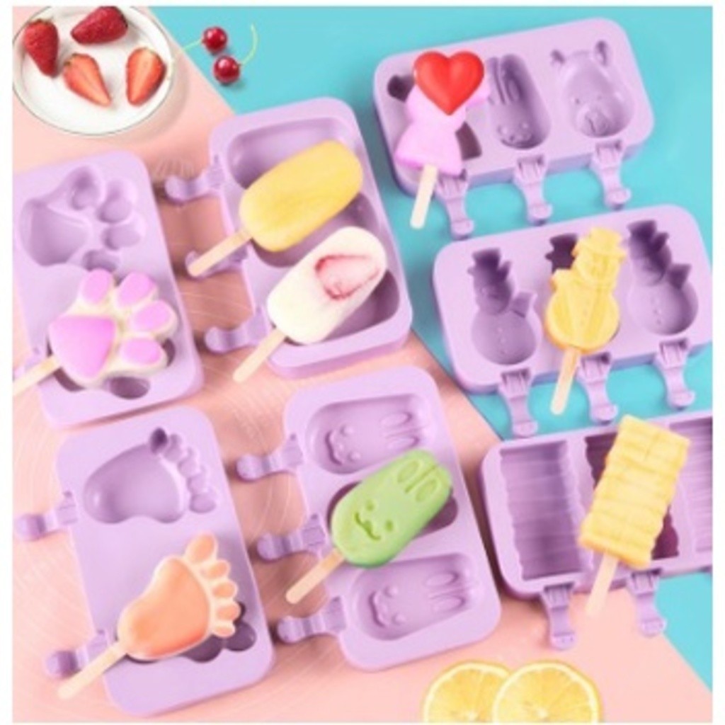 Molde de Para Picolé Frutas Forma Vara Tradicional Em Silicone Verão Picolé Fabricantes