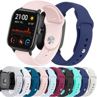 Pulseira 20 22mm Silicone Amazfit Gts 3/Bip S/Bip Lite/Gts/Gts 2/Gtr 42mm/2 Mini Smartwat…