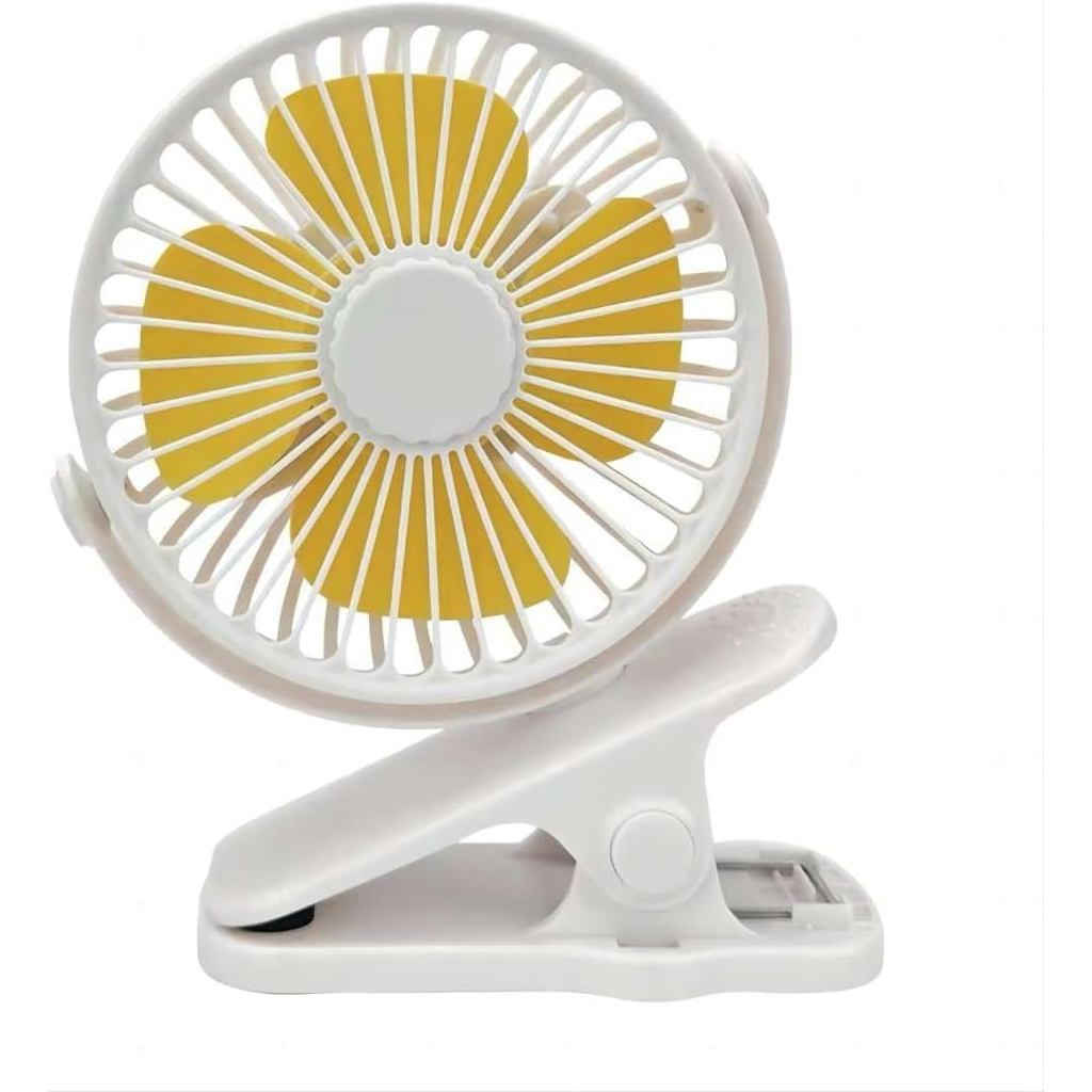 Mini Ventilador Portátil com Bateria, 2500mAh, 4 Polegadas, para Uso Externo, Carrinho de Bebê, Cadeira de Carro, Academ