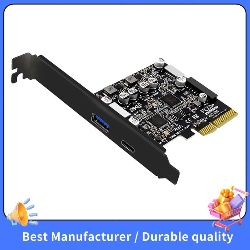 10Gbps PCIe Para USB 3.2 Gen 2 Hub Placa 4 Portas Adaptador De Mesa Tipo-A/C SATA Power , Suporte UASP Expansão De PC