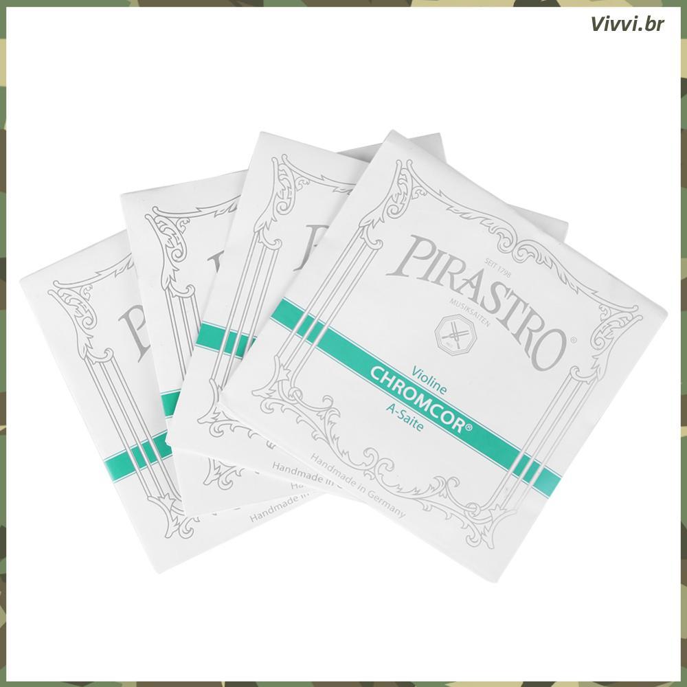 4 Unidades/Conjunto Cordas De Violino Pirastro Tonica De Aço Cromado 4/4 Acessório Para _VVI