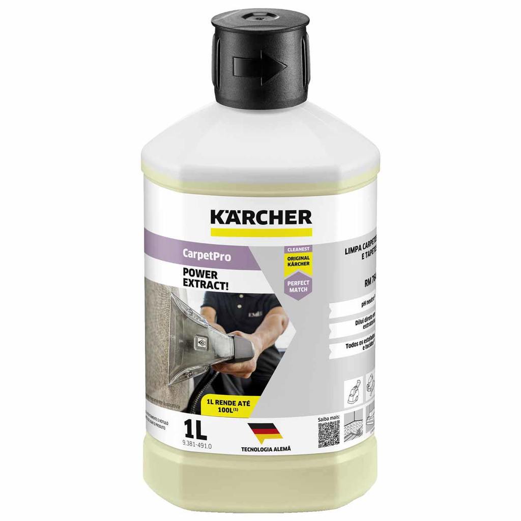 Detergente Líquido Carpete Power Extract (1L) Rm 764 (93814910) - Karcher