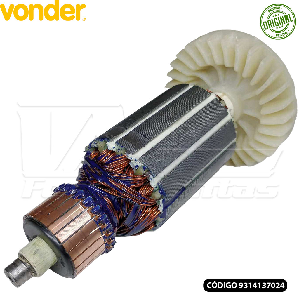 Induzido 110v p/ Politriz Vonder PAV1307 Dwt PAD1307