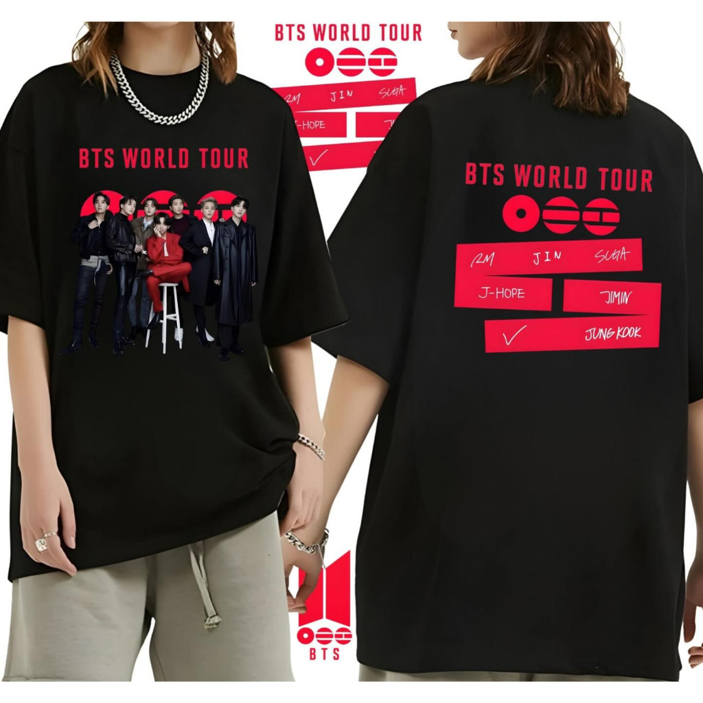 [Camiseta Premium em Algodão Puro]SISI Camiseta 100% Algodão Bts Is Back 2026 Tour kpop Jimin Integrantes