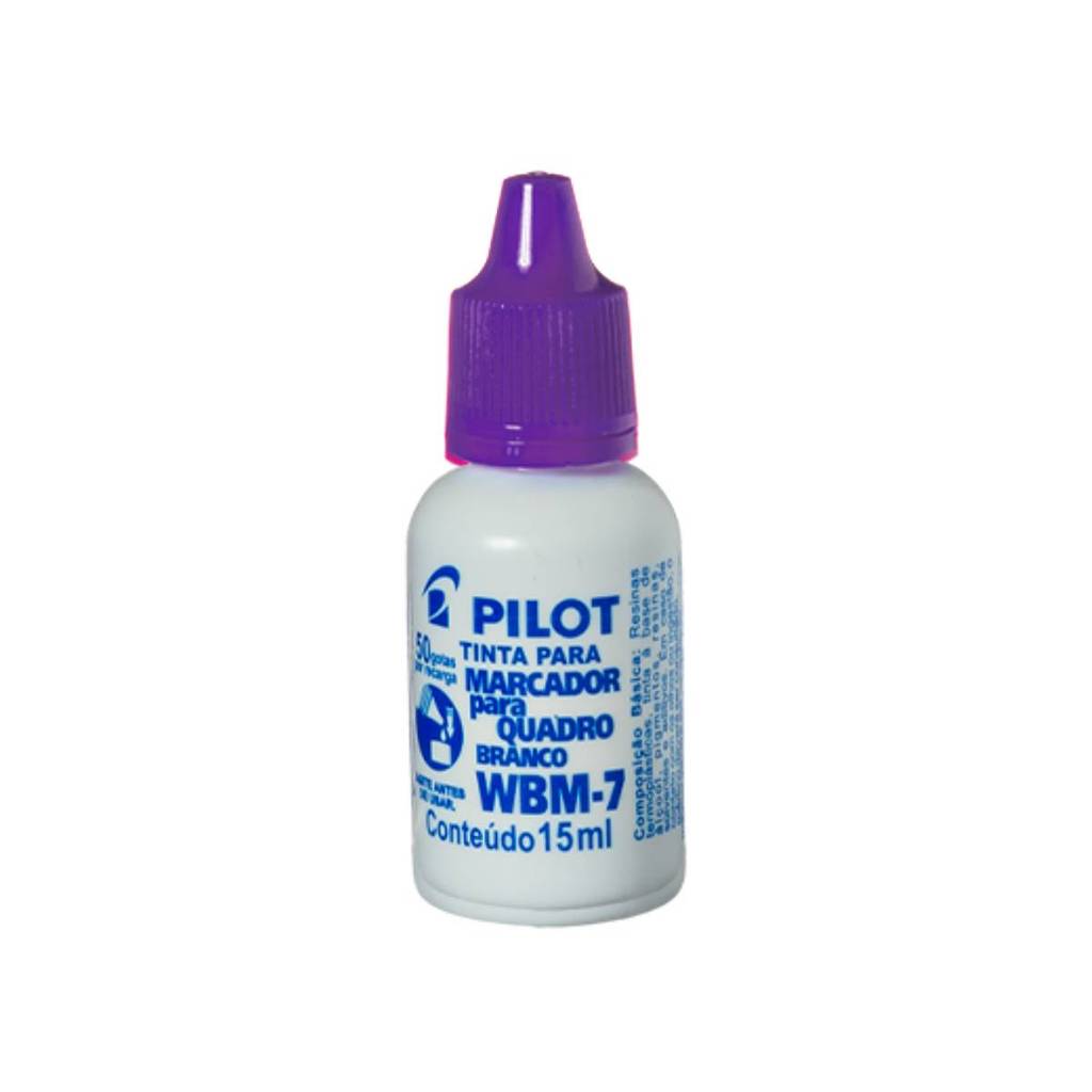 Tinta para pincel quadro branco WBM-7 Violeta 15ml Pilot
