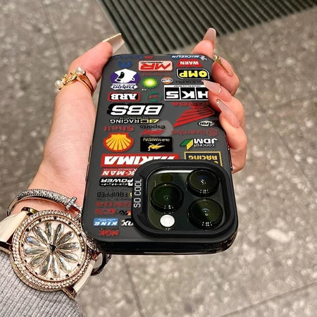 Capa Capinha Para iPhone 7 8 14 15 16 Plus 11 12 13 17 Air Pro XS Max XR SE 2020 Logotipos Marca Do Carro Adesivo Bomba