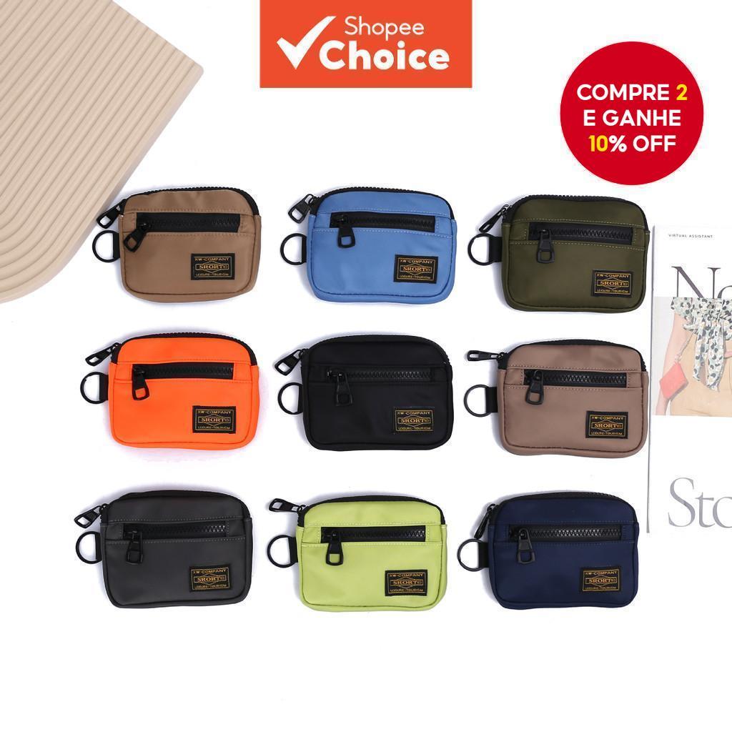 Bolsa De Moedas De Tecido Oxford Moderna Para Homens E Mulheres-Porta-Cartões Pequeno Portátil Estilo De Trabalho Casual