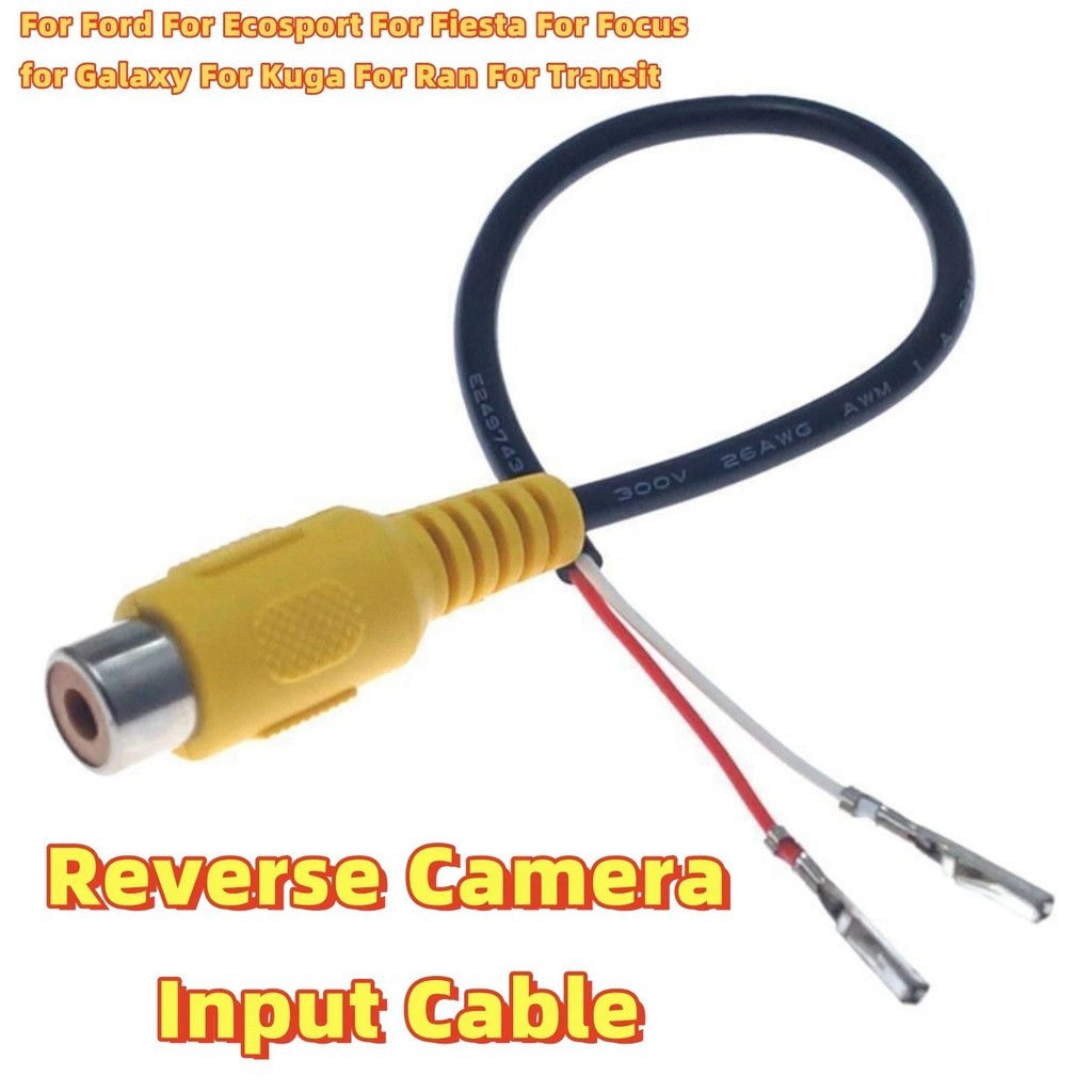 Cabo De Entrada De Câmera Reversa Para Ford , Ecosport , Fiesta , Foco , Galaxy , Kuga , Transit , Facelift , Eletrônico