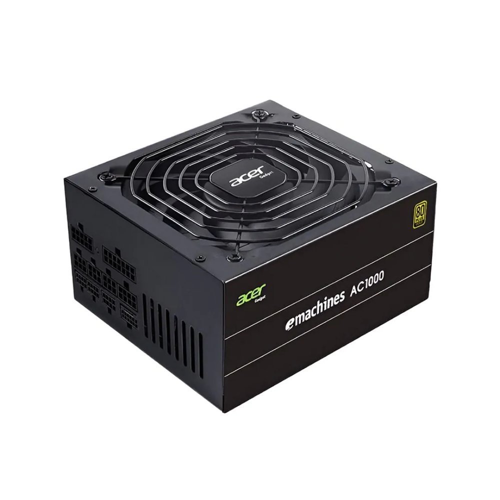 FONTE ATX FULL MODULAR 1000W AC1000 COM CABO DE FORCA PFC ATIVO 80 PLUS GOLD PRE