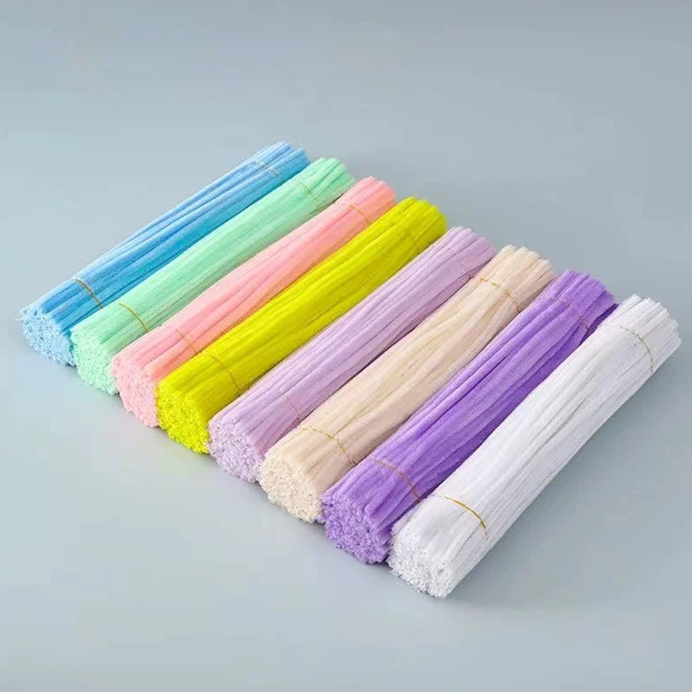 Haste De Chenille Cores 30cm 50-250pcs  Limpador De Cachimbo em Oferta na Shopee
