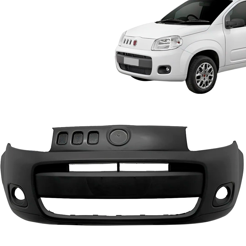 Parachoque Dianteiro Uno Vivace 2011 2012 2013 2014 2015 2016 2017 2018 2019 2020 Preto Liso em Oferta na Shopee