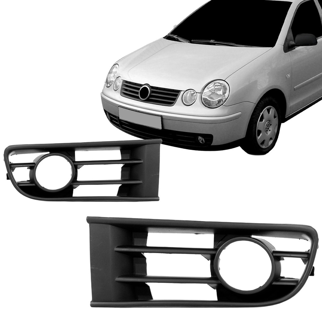 Moldura Grade Milha Polo 2003 2004 2005 2006 Com Furo em Oferta na Shopee