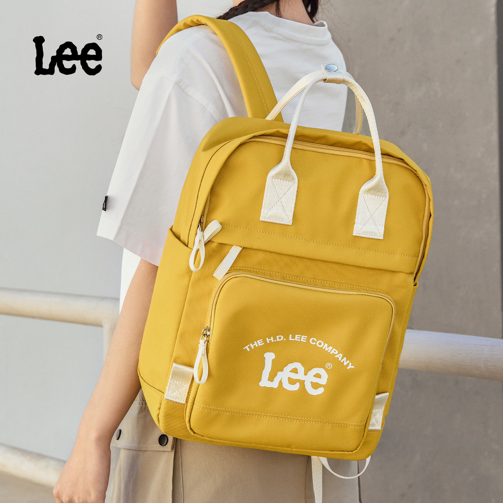 Lee mochila de viagem feminina, bolsa de computador de grande capacidade, mochila portátil para estudantes do ensino méd