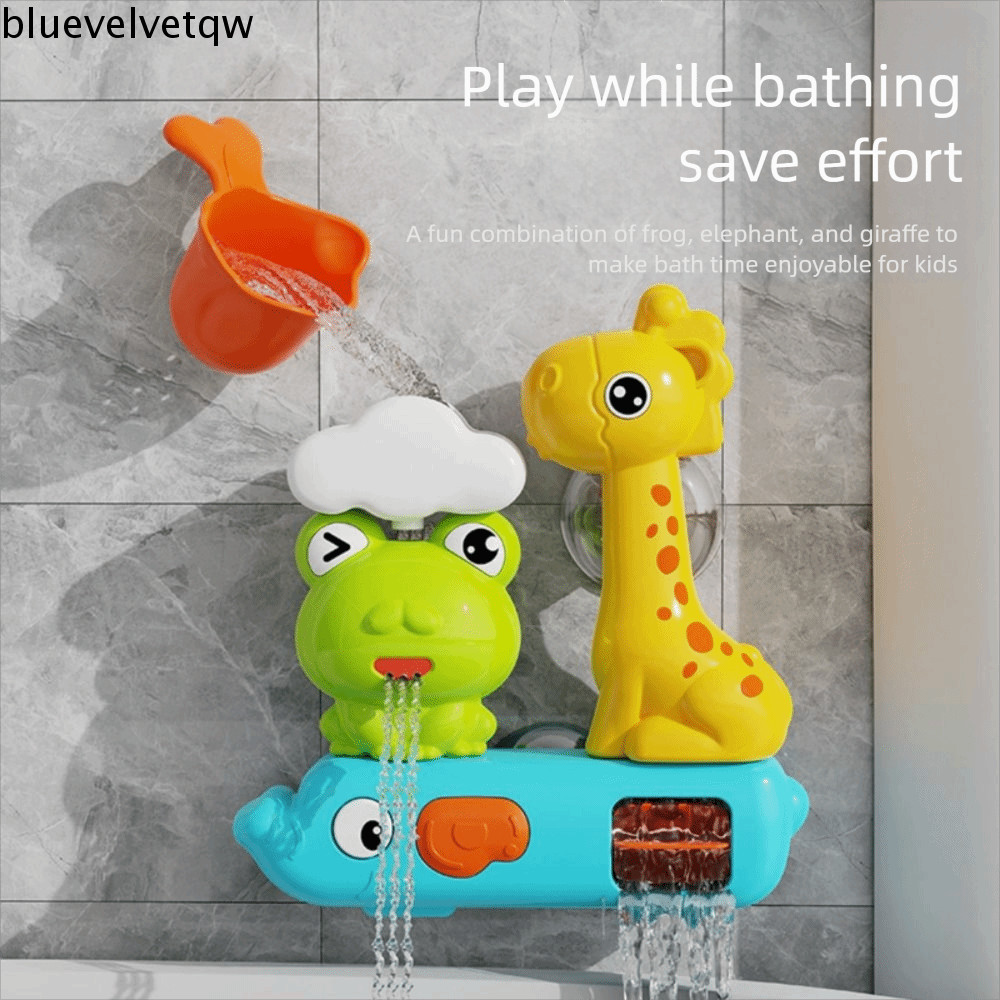 BLUEVELVETQW Brinquedo De Água Para Roda , Ventosa De Jogo Sensorial , Sapo , Brinquedos De Banho De Oceano ABS