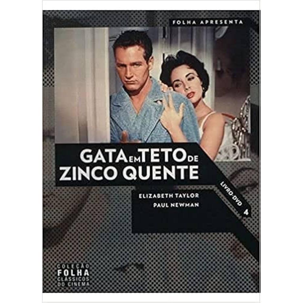 Livro Gata Em Teto de Zinco Quente Volume 4 Coleção Folha Clássicos do Cinema de Elizabeth Taylor e Paul Newman 7740593