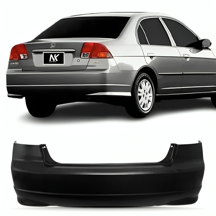 Parachoque Traseiro Civic 2004 2005 2006 Sedan 1ª Linha Novo em Oferta na Shopee
