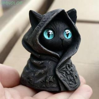 Escultura De Gato UMNOLOB , Decoração Impressa Em 3D , Estátua Mística , Capa Com Capuz , Enfeites Gótico