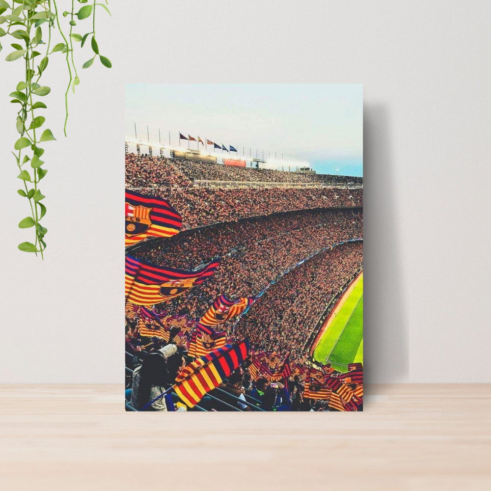 Quadro Decorativo Barcelona Futebol Escudo Time 07 | Placa 20x28 Poster Decoração Quarto Sala