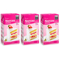 Kit 3 Cremes Chantilly Norcau Chanty 1L Puratos