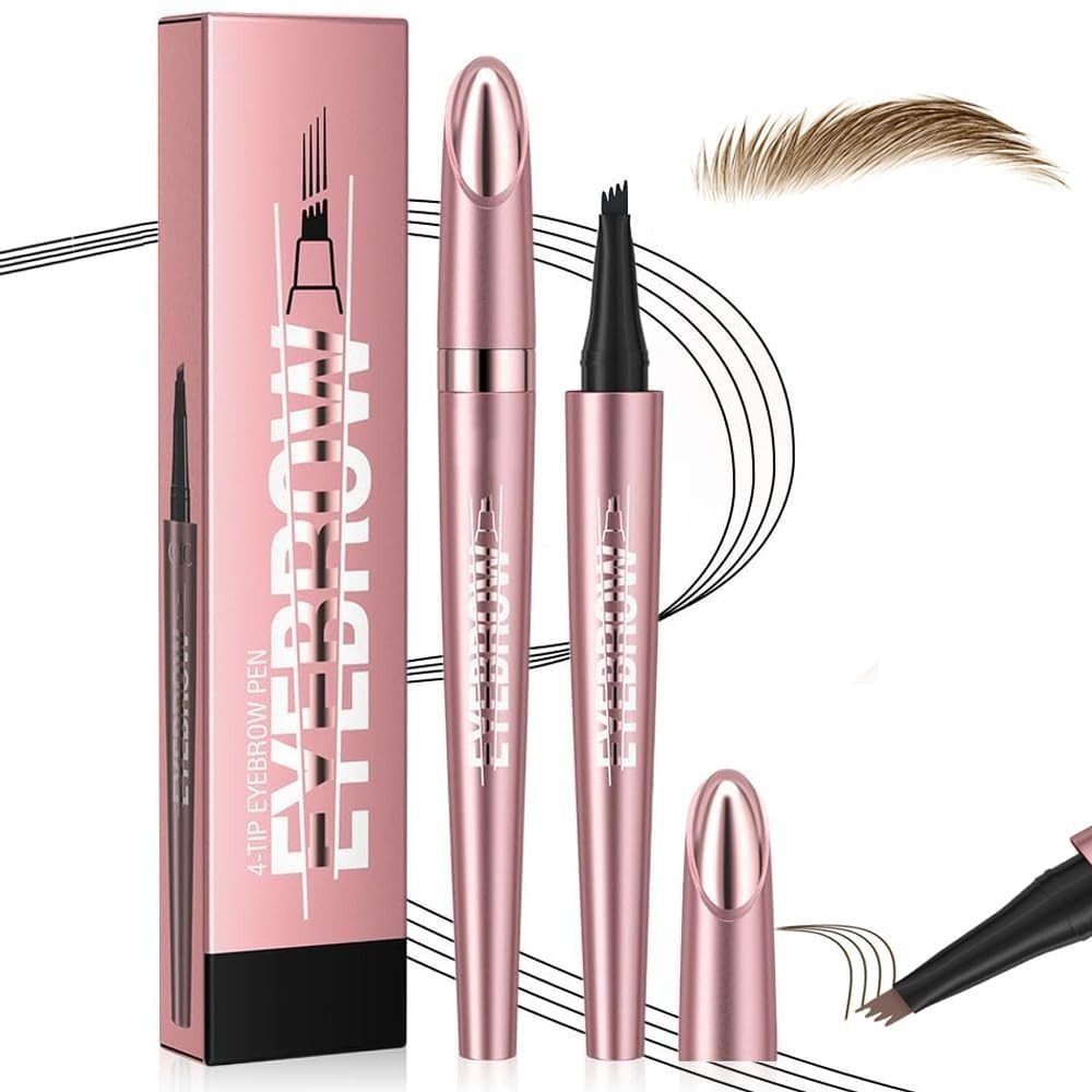 Nova Caneta para Sobrancelhas à Prova d'Água 2025, Lápis de Sobrancelhas 3D para Microblading, Lápis de Sobrancelhas de