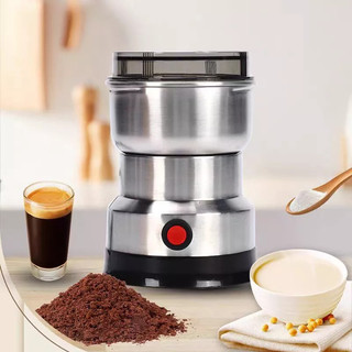 moedor multifuncional de café grão sementes e especiarias elétrico inox portátil 110v/220…