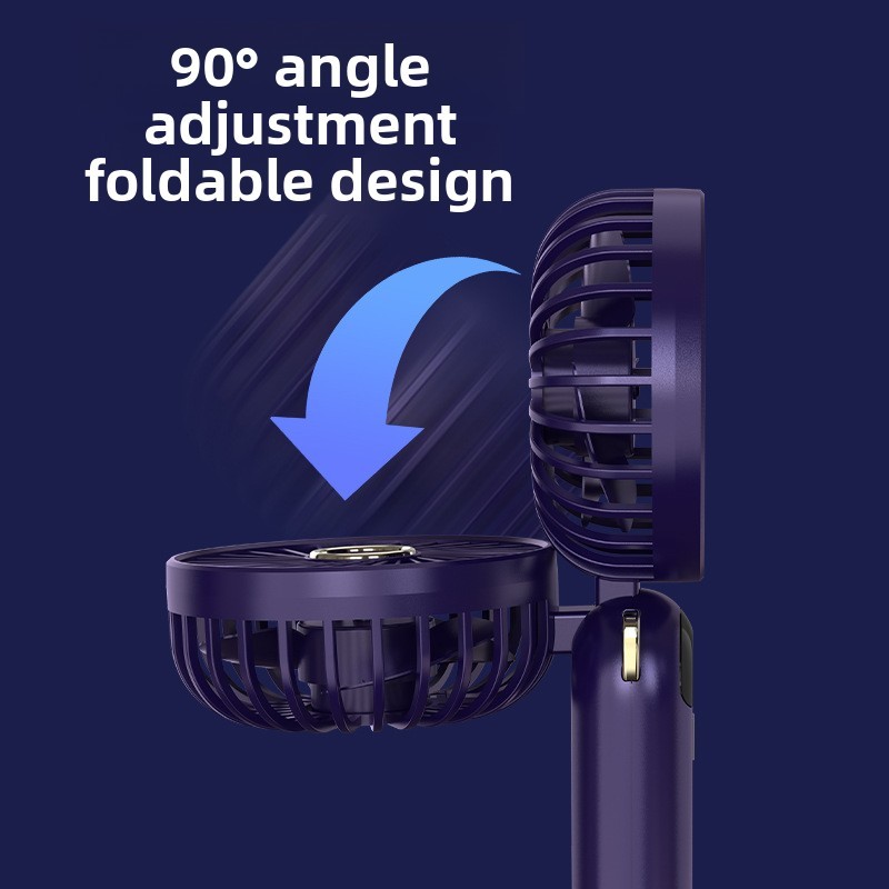 Novo ventilador portátil de carregamento USB pequeno ventilador portátil pequeno Display Digital ventilador portátil peq