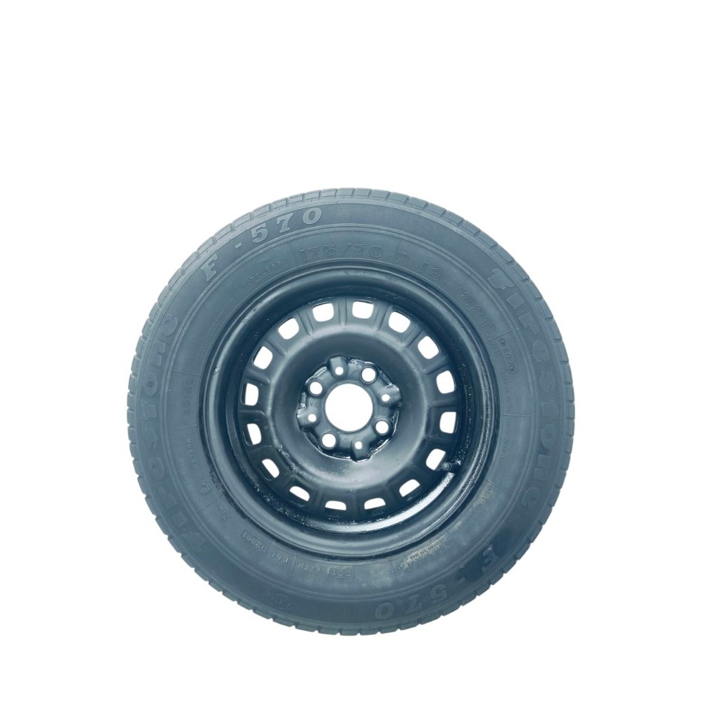 Estepe Roda Ferro Aro 13 C/Pneu 175/70 Fiat Original