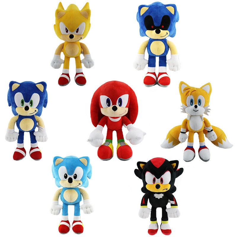 Ouriço Sonic Shadow Amy Rose Knuckle Tail Pelúcia Macia Brinquedo de Pelúcia Infantil S8Y5 e * &&& -- & *
