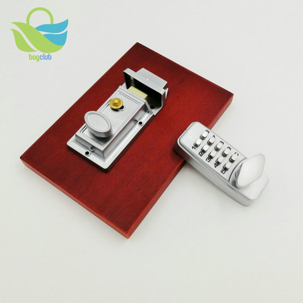 [Bagclub.br] Mecânico Fechadura De Porta Combinação Digital Botão Teclado Conjunto De Código Sem Chave Inteligente Para