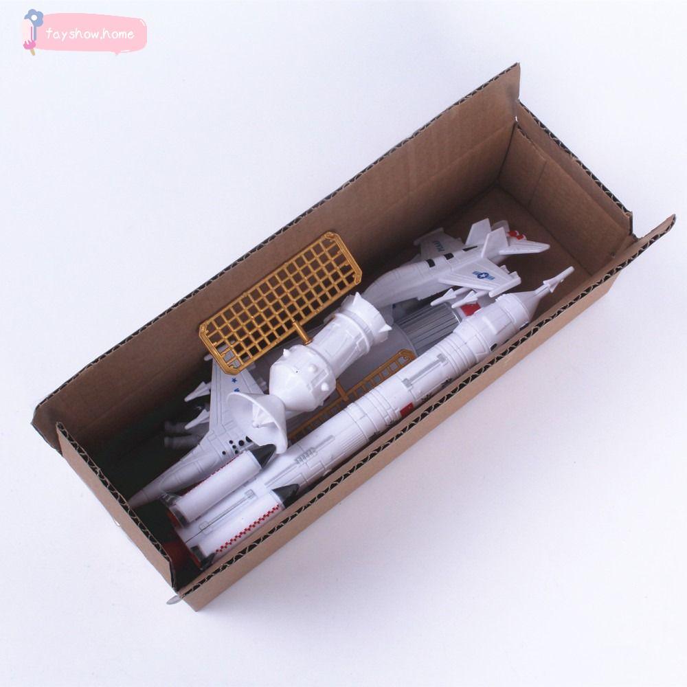 Conjunto De Voo Tripulado FAYSHOWS 7 Unidades/, Brinquedos De Foguete De Exploração Espacial De Satélite Cósmico De Plás