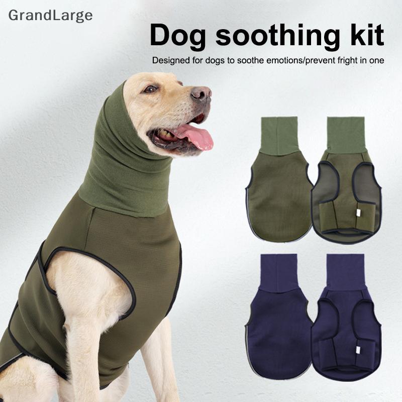 [GrandLarge] Colete De Ansiedade Para Cães-Mantenha O Animal De Estimação Calmo Jaet Thunder Fireworks Casaco Anti-E Gat