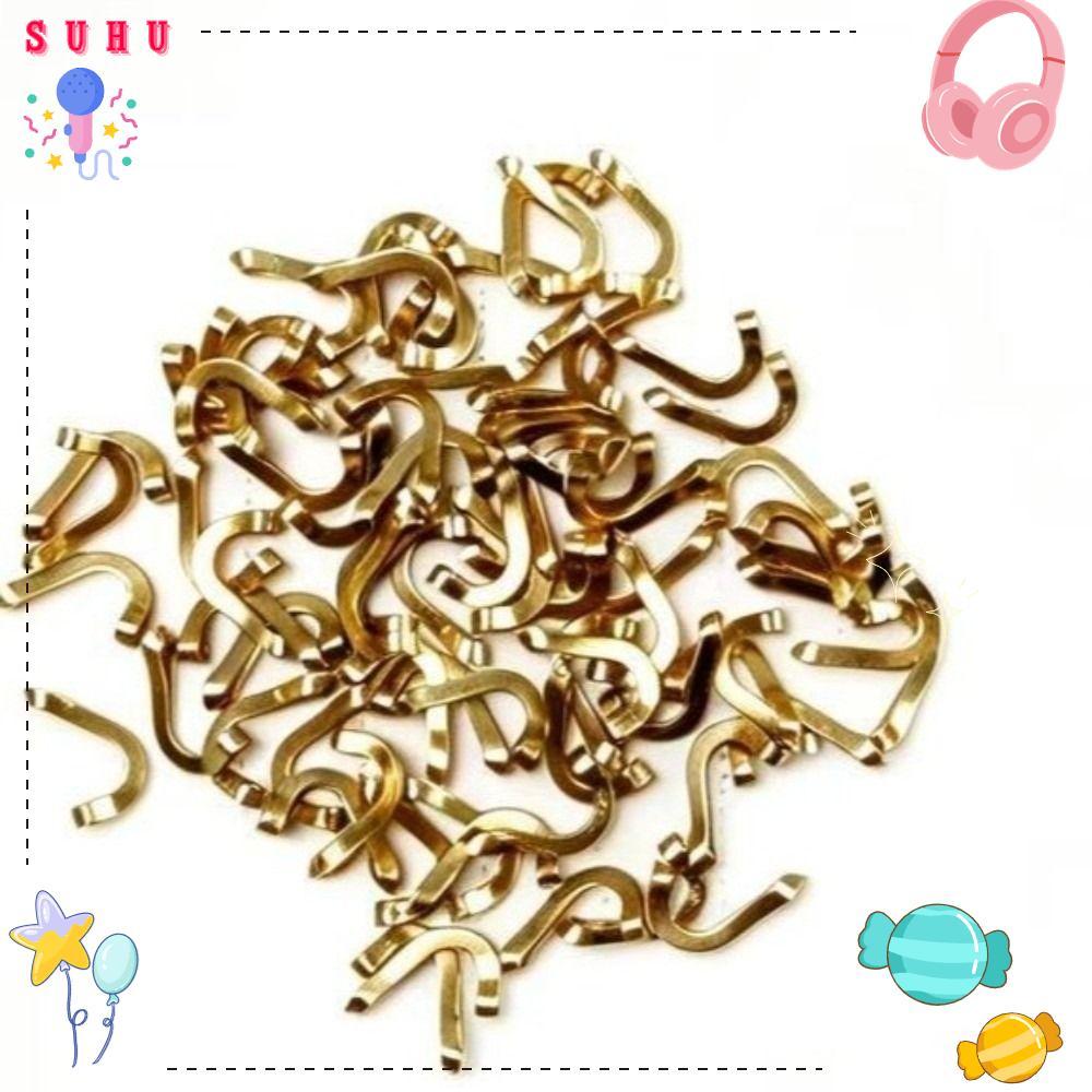 SUHU 100 PCS Spinner Clevis , Design Dobrado , Material De Cobre , Manilha De Pesca , Troca Rápida