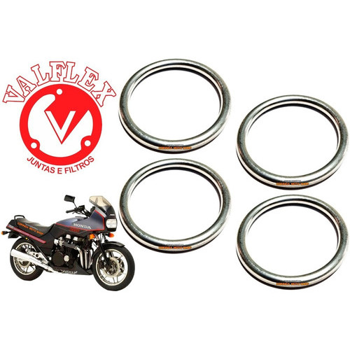 Anel Escape Vedação Honda Cbx 750f / Cbx 750 Indy C/ 4 Pçs