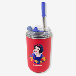 Copo Neo com Canudo Branca de Neve - Disney em Oferta na Shopee