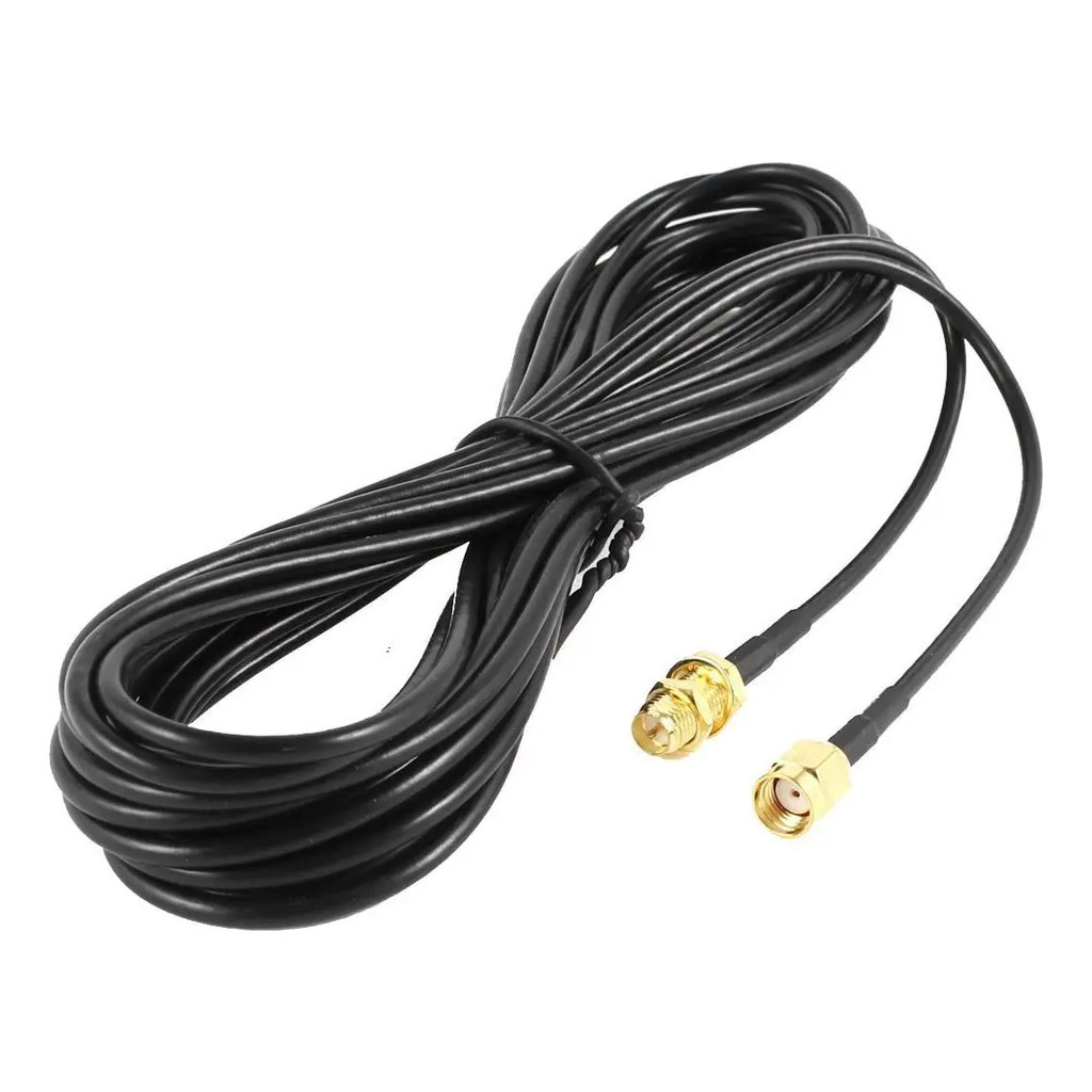 Cabo Extensor 10 M Antena Roteador Wifi Rp Sma Modem Sinal Estavel Roteador Antena Wifi