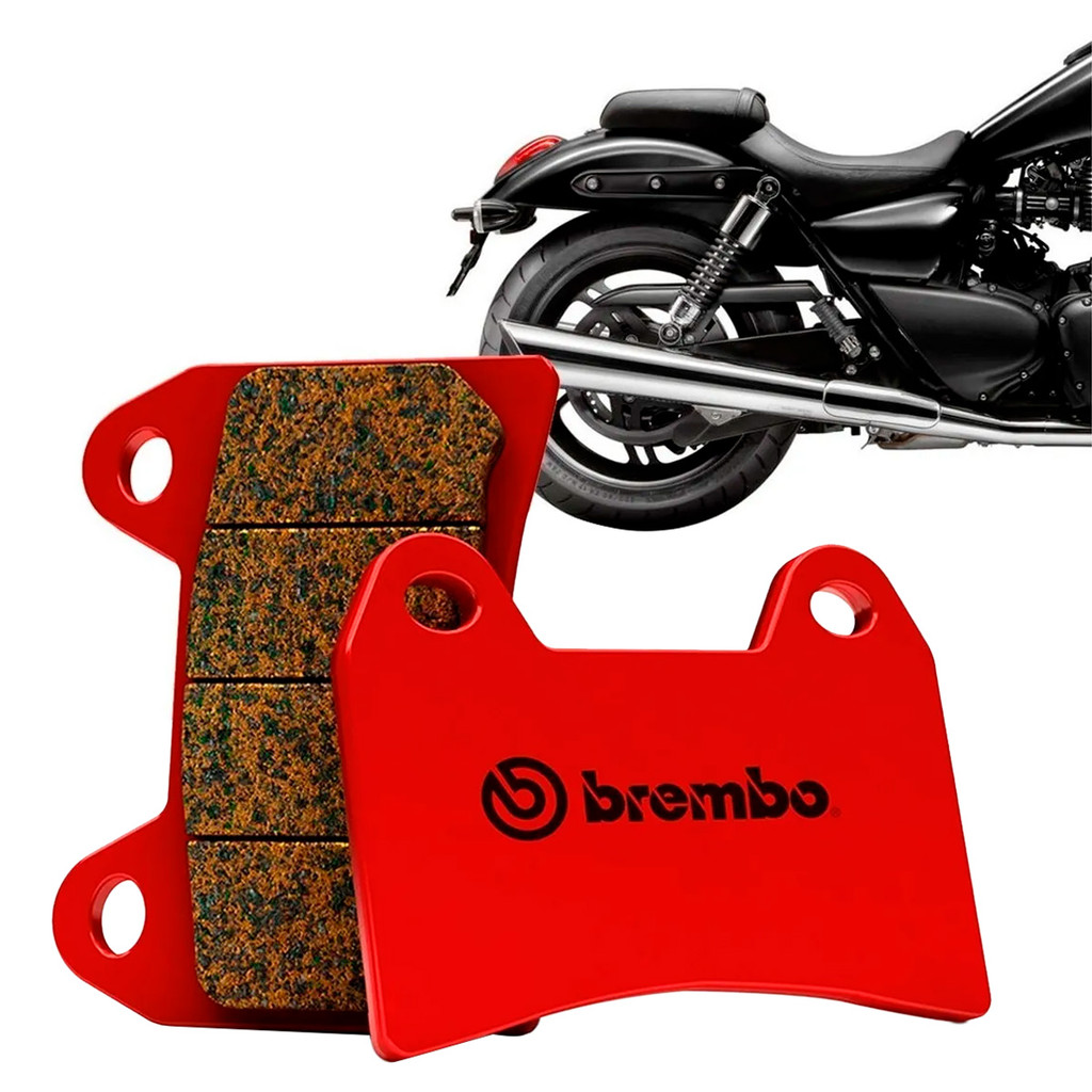 Pastilha Freio Traseira Triumph Thunderbird Sinterizada Vermelha