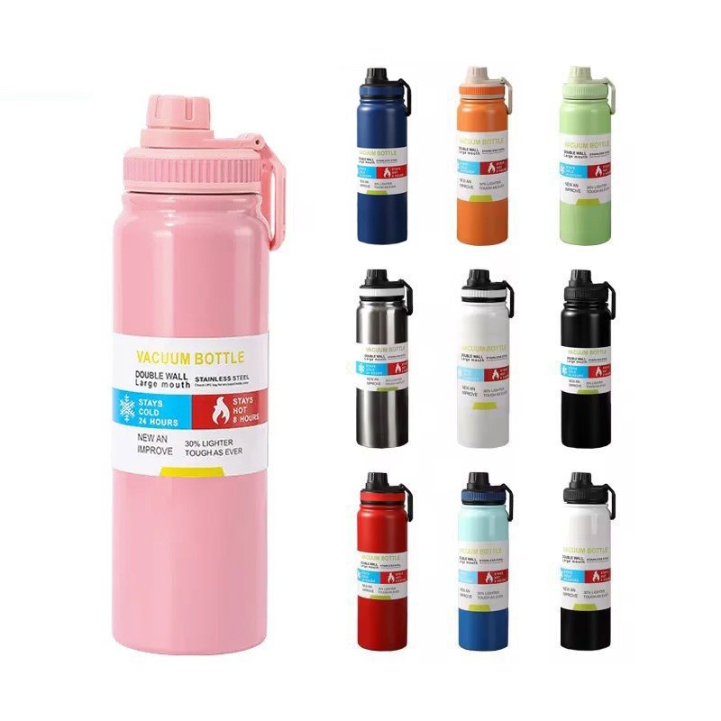 Garrafa Térmica 800ml garrafa espacial Quente  Frio Com Isolamento De Grande Capacidade Inox Térmica em Oferta na Shopee