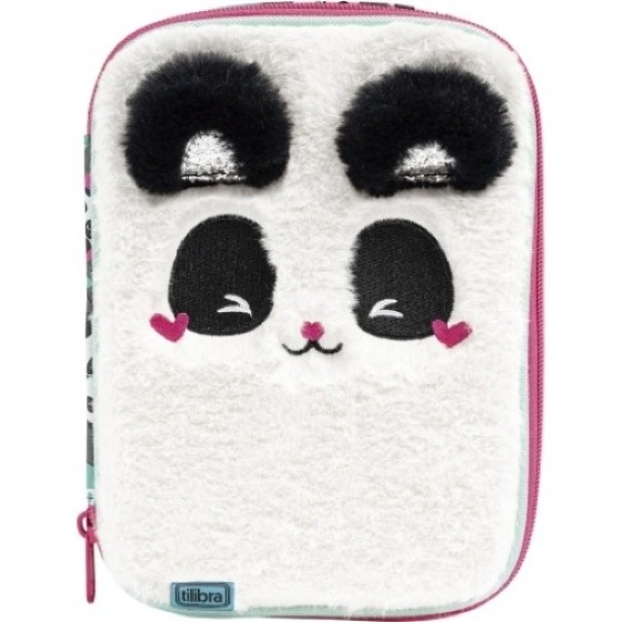 Estojo Box Pelúcia Lovely Friend Pandinha Tilibra