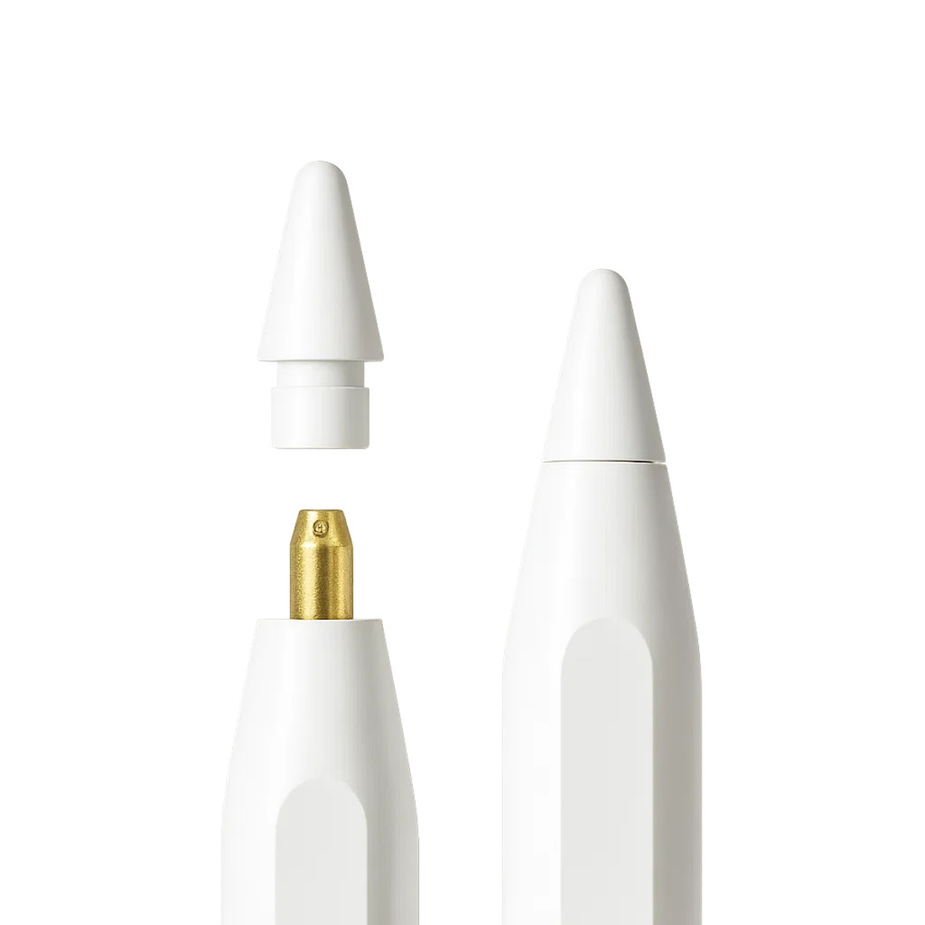 Kit 2 Ponta Substituta Compatível Apple Pencil iPad Tablet