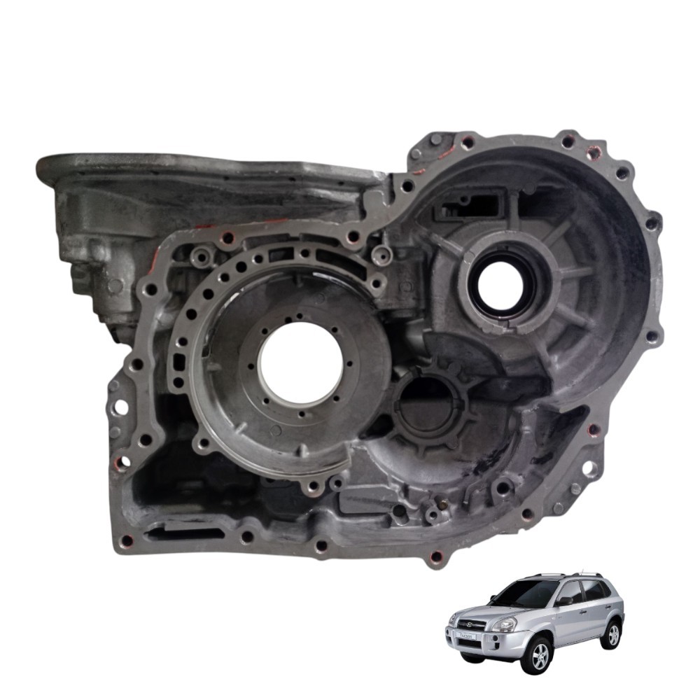 Tampa Carcaça Caixa Cambio Hyundai Tucson 2.0 2010 2011 Aut - Prateado
