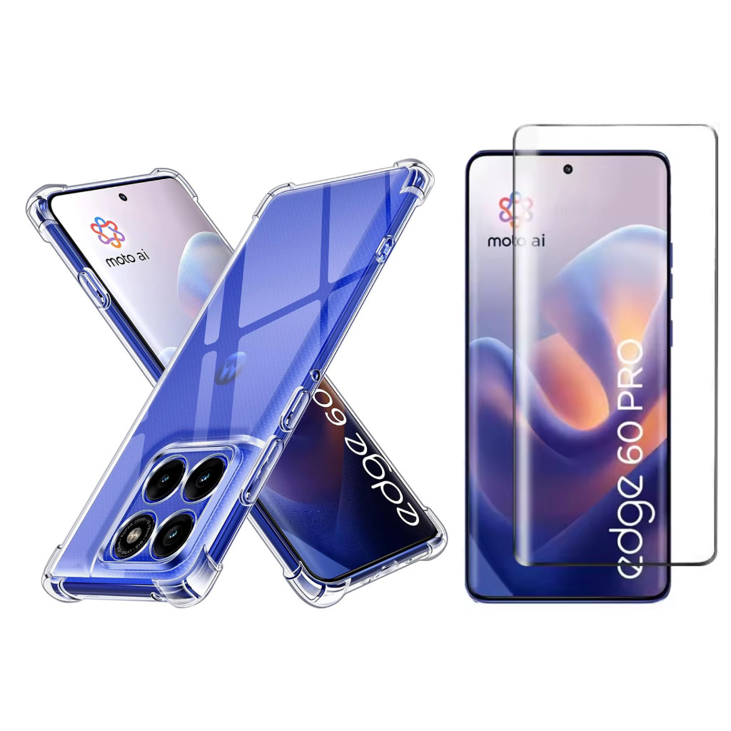 Capa Capinha +Película Cerâmica para Motorola Moto Edge 60 Fusion Pro Neo em Oferta na Shopee