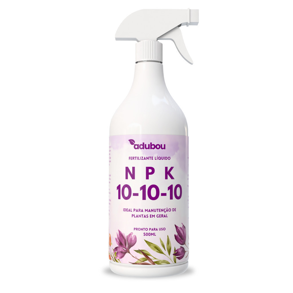 Adubo 101010 Organico Npk 10-10-10 500Ml Pronto Uso Nutrição Completa Folhas Mais Verdes