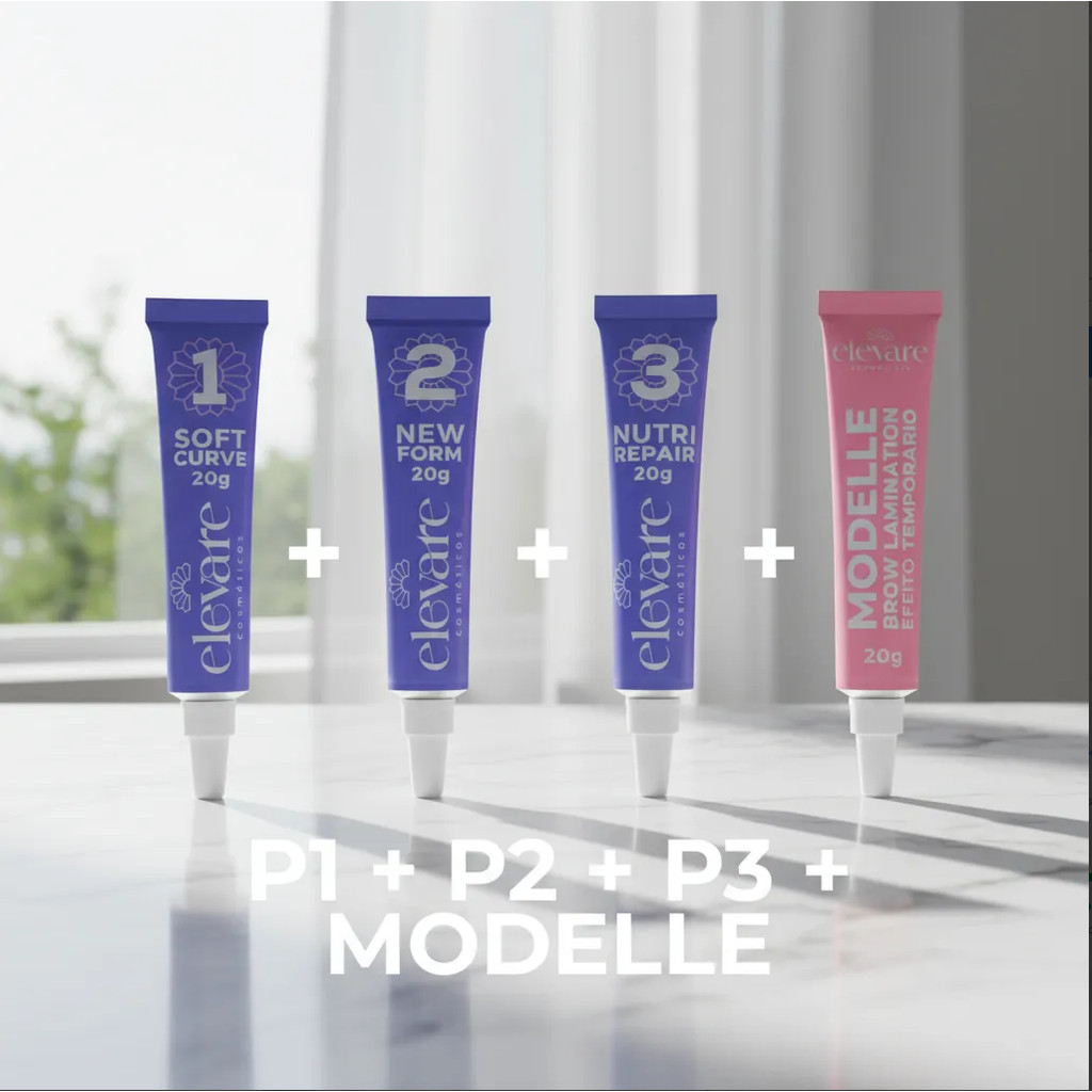 Passo 1 + 2 + 3 + Modelle Lash Lifting Brow Lamination Elevare