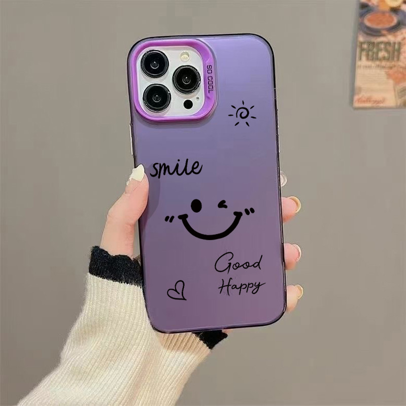 Capa para Samsung Linha A "Smile Good Happy" Samsung galaxy A06/A07/A14/A15/A16/A17/A24/A26/A35/A52/A53/A54/A55/A71/A72