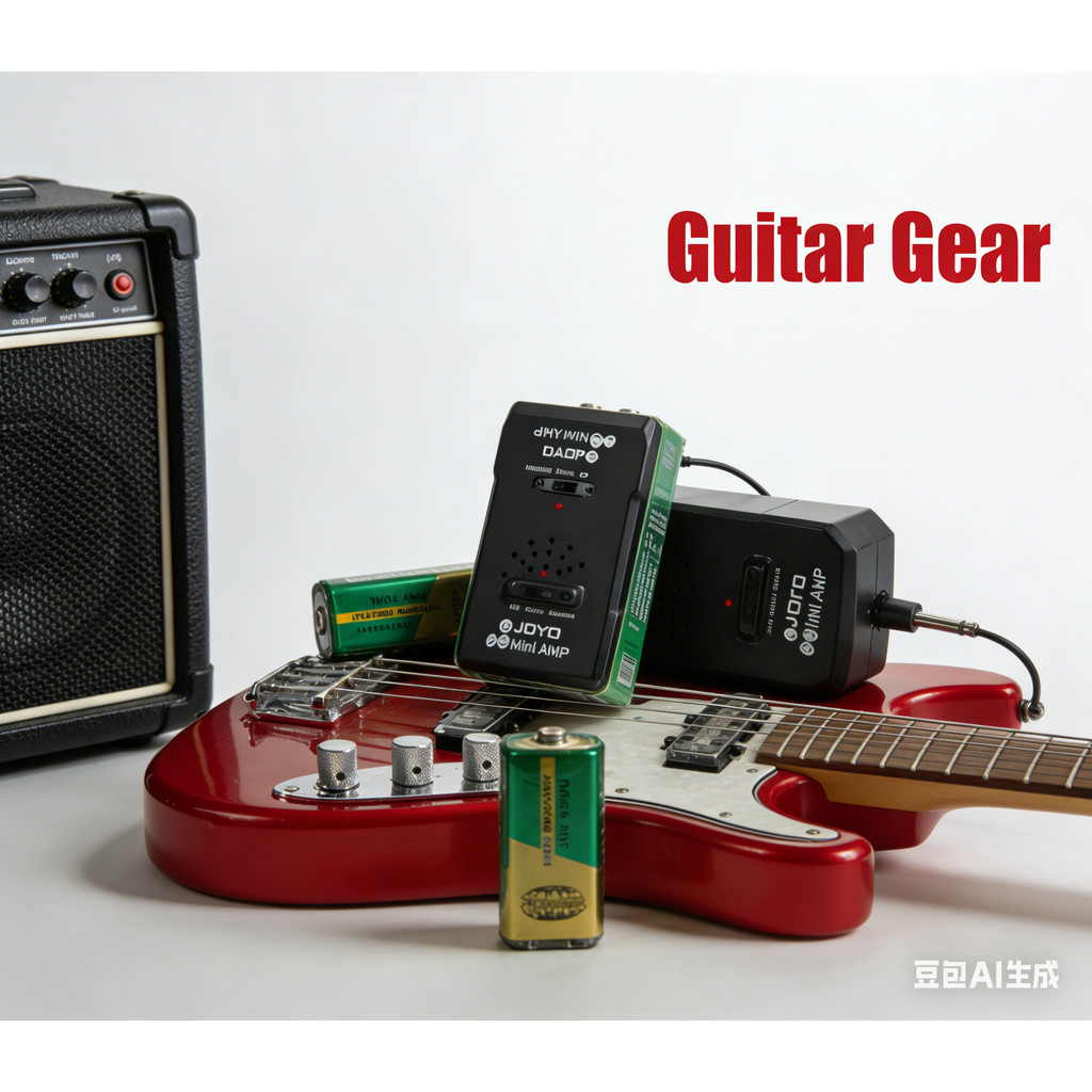 Qualidade de som profissional do Mini corpo!Amplificador de prática de guitarra elétrica JOYO JA-01 com bateria