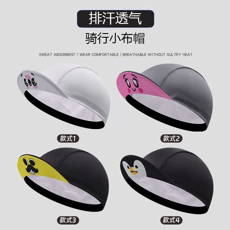 Super bonito bonito bonito Emoticon impresso pequeno boné de ciclismo ao ar livre correndo pesca protetor solar pára-sol