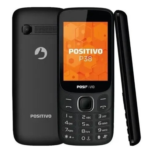 Celular Para Idosos Positivo P38 3g Radio Fm  Preto