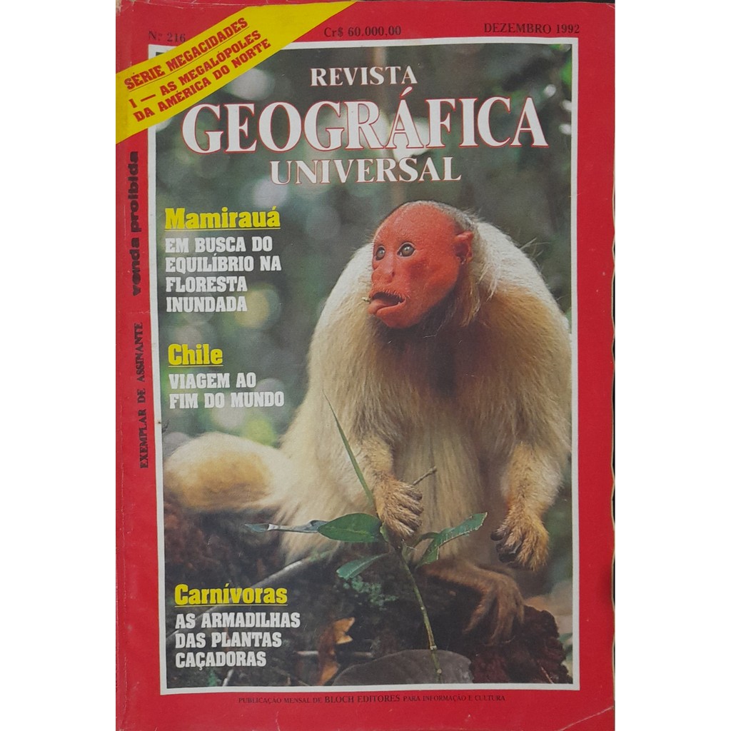 Revista Geográfica Universal nº 216 Dezembro 1992 de Bloch 8000745
